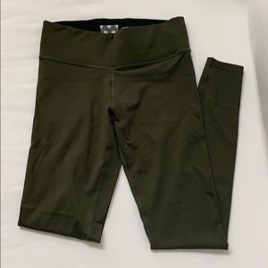 PINK Victoria’s Secret army green leggings, XS